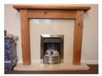 Complete Gas Fire With Marble & Wood Surround. Nearly....