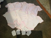 BABY GIRLS VESTS MOTHERCARE NEW BORN
